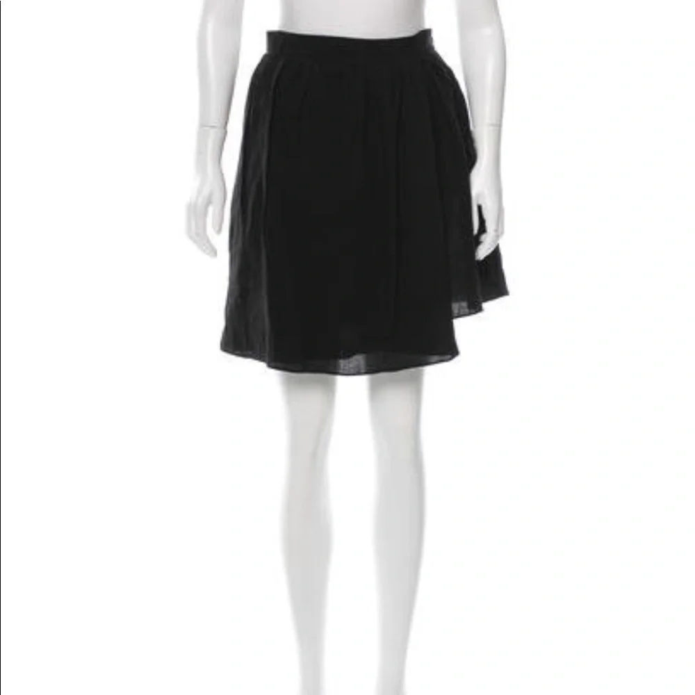 • Creatures of Comfort • Linen Black Mini Skirt XS